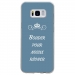 TPU0GALS8BOUDERBLEU - Coque souple pour Samsung Galaxy S8 avec impression Motifs Bouder pour mieux Régner bleu