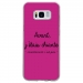 TPU0GALS8CHIANTEFUSHIA - Coque souple pour Samsung Galaxy S8 avec impression Motifs Avant, j'étais chiante fushia