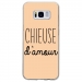 TPU0GALS8CHIEUSEBEIGE - Coque souple pour Samsung Galaxy S8 avec impression Motifs Chieuse d'Amour beige