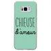 TPU0GALS8CHIEUSETURQUOISE - Coque souple pour Samsung Galaxy S8 avec impression Motifs Chieuse d'Amour turquoise