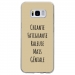 TPU0GALS8GENIALETAUPE - Coque souple pour Samsung Galaxy S8 avec impression Motifs Chiante mais Géniale taupe