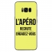 TPU0GALS8PLUSAPEROJAUNE - Coque souple pour Samsung Galaxy S8 Plus avec impression Motifs l'apéro recrute jaune