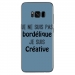 TPU0GALS8PLUSBORDELIQUEBLEU - Coque souple pour Samsung Galaxy S8 Plus avec impression Motifs Je ne suis pas bordélique bleu
