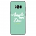 TPU0GALS8PLUSDIEUTURQUOISE - Coque souple pour Samsung Galaxy S8 Plus avec impression Motifs Appelle moi Dieu turquoise
