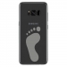TPU0GALS8PLUSPIED - Coque souple pour Samsung Galaxy S8 Plus avec impression Motifs empreinte de pied