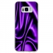 TPU0GALS8SOIEMAUVE - Coque souple pour Samsung Galaxy S8 avec impression Motifs soie drapée mauve