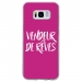 TPU0GALS8VENDREVEFUSHIA - Coque souple pour Samsung Galaxy S8 avec impression Motifs vendeur de rêves fushia