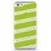TPU0IPHONE5CBANDESVERTES - Coque souple pour Apple iPhone 5C avec impression Motifs bandes vertes