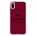 TPU0IPHONEXCHIANTEBORDEAU - Coque souple pour Apple iPhone X avec impression Motifs Avant, j'étais chiante bordeau