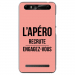 TPU0JUST5APEROROSE - Coque souple pour Konrow Just5 avec impression Motifs l'apéro recrute rose