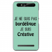 TPU0JUST5BORDELIQUETURQUO - Coque souple pour Konrow Just5 avec impression Motifs Je ne suis pas bordélique turquoise