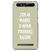 TPU0JUST5RAISONVERT - Coque souple pour Konrow Just5 avec impression Motifs marre d'avoir raison vert