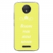 TPU0MOTOCPLUSBOUDERJAUNE - Coque souple pour Motorola Moto C Plus avec impression Motifs Bouder pour mieux Régner jaune