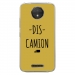 TPU0MOTOCPLUSDISCAMIONOR - Coque souple pour Motorola Moto C Plus avec impression Motifs Dis Camion or