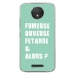 TPU0MOTOCPLUSFUMEUSETURQUOISE - Coque souple pour Motorola Moto C Plus avec impression Motifs fumeuse et alors turquoise