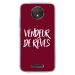 TPU0MOTOCPLUSVENDREVEBORDEAU - Coque souple pour Motorola Moto C Plus avec impression Motifs vendeur de rêves bordeau