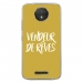 TPU0MOTOCPLUSVENDREVEOR - Coque souple pour Motorola Moto C Plus avec impression Motifs vendeur de rêves or