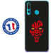 TPU0PSMART19DARKROUGE - Coque souple pour Huawei P Smart (2019) avec impression Motifs Dark rouge