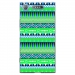 TPU0XPERIAXZ1AZTEQUEBLEUVER - Coque souple pour Sony Xperia XZ1 avec impression Motifs aztèque bleu et vert