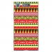 TPU0XPERIAXZ1AZTEQUEJAUROU - Coque souple pour Sony Xperia XZ1 avec impression Motifs aztèque jaune et rouge