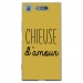 TPU0XPERIAXZ1CHIEUSEOR - Coque souple pour Sony Xperia XZ1 avec impression Motifs Chieuse d'Amour or