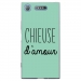 TPU0XPERIAXZ1CHIEUSETURQUOISE - Coque souple pour Sony Xperia XZ1 avec impression Motifs Chieuse d'Amour turquoise