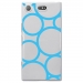 TPU0XZ1COMPRONDSBLEUS - Coque souple pour Sony Xperia XZ1 Compact avec impression Motifs ronds bleus