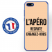 TPU0Y52018APEROBEIGE - Coque souple pour Huawei Y5 (2018) avec impression Motifs l'apéro recrute beige
