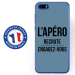 TPU0Y52018APEROBLEU - Coque souple pour Huawei Y5 (2018) avec impression Motifs l'apéro recrute bleu