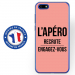TPU0Y52018APEROROSE - Coque souple pour Huawei Y5 (2018) avec impression Motifs l'apéro recrute rose