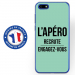 TPU0Y52018APEROTURQUOISE - Coque souple pour Huawei Y5 (2018) avec impression Motifs l'apéro recrute turquoise