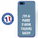 TPU0Y52018RAISONBLEU - Coque souple pour Huawei Y5 (2018) avec impression Motifs marre d'avoir raison bleu