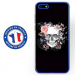TPU0Y52018SKULLFLOWER - Coque souple pour Huawei Y5 (2018) avec impression Motifs skull fleuri