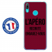 TPU0Y72019APEROBORDEAU - Coque souple pour Huawei Y7 (2019) avec impression Motifs l'apéro recrute bordeau