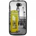TPU1BARRYCABINEUKJAUNE - Coque souple pour Wiko Barry avec impression Motifs cabine téléphonique UK jaune