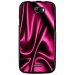 TPU1BARRYSOIEROSE - Coque souple pour Wiko Barry avec impression Motifs soie drapée rose