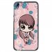 TPU1DES626PETITEFILLE - Coque souple pour HTC Desire 626 avec impression Motifs petite fille manga