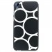 TPU1DES626RONDSBLANCS - Coque souple pour HTC Desire 626 avec impression Motifs ronds blancs
