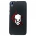 TPU1DES626SKULLTRIBAL - Coque souple pour HTC Desire 626 avec impression Motifs tête de mort sur fond tribal