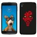 TPU1IDOL355DARKROUGE - Coque Souple en gel pour Alcatel Idol 3 5,5 avec impression Motifs Dark rouge