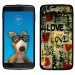 TPU1IDOL355LOVEVINTAGE - Coque Souple en gel pour Alcatel Idol 3 5,5 avec impression Motifs Love Vintage
