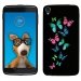 TPU1IDOL355PAPILLONS - Coque Souple en gel pour Alcatel Idol 3 5,5 avec impression Motifs papillons colorés