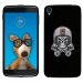 TPU1IDOL355SKULLCASQUE - Coque Souple en gel pour Alcatel Idol 3 5,5 avec impression Motifs tête de mort avec un casque de m