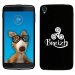 TPU1IDOL355TRISKEL - Coque Souple en gel pour Alcatel Idol 3 5,5 avec impression Motifs Triskel celte blanc