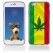 TPU1IPHONE6RASTA - Coque Souple en gel pour Apple iPhone 6 avec impression rasta