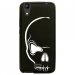 TPU1LBELLO2CRANE - Coque souple pour LG Bello II avec impression Motifs crâne blanc