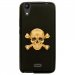 TPU1LBELLO2SKULLOR - Coque souple pour LG Bello II avec impression Motifs tête de mort aspect or