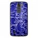 TPU1LGK7ARABESQUEBLEU - Coque souple pour LG K7 avec impression Motifs arabesque bleu