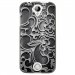 TPU1M320ARABESQUENOIR - Coque souple pour Acer Liquid M320 avec impression Motifs arabesque noir