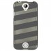 TPU1M320BANDESGRISES - Coque souple pour Acer Liquid M320 avec impression Motifs bandes grises